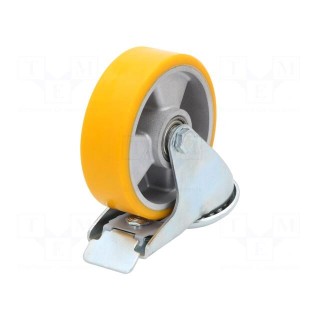 Transport wheel | Ø: 125mm | W: 40mm | H: 156mm | torsional with lock