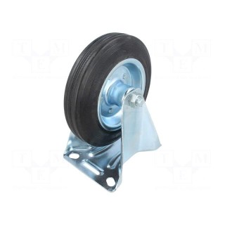 Transport wheel | Ø: 160mm | W: 25mm | H: 197mm | rigid | 150kg | rubber