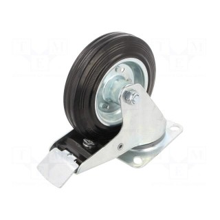 Transport wheel | Ø: 160mm | W: 40mm | H: 195mm | torsional with lock