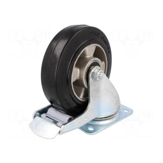 Transport wheel | Ø: 160mm | W: 50mm | H: 193mm | torsional with lock