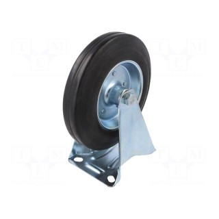 Transport wheel | Ø: 200mm | W: 27mm | H: 237mm | rigid | 230kg | rubber