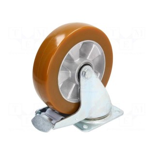 Transport wheel | Ø: 200mm | W: 50mm | H: 238mm | torsional with lock