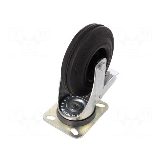 Transport wheel | Ø: 200mm | W: 50mm | H: 240mm | torsional with lock