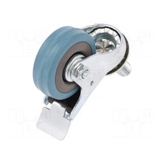 Transport wheel | Ø: 50mm | W: 17mm | H: 69mm | torsional with lock