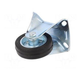Transport wheel | Ø: 80mm | W: 25mm | H: 105mm | rigid | 50kg | rubber | CSG