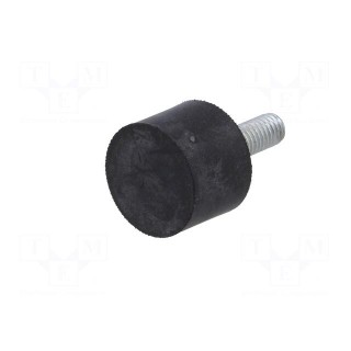 Vibroisolation foot | Ø: 20mm | H: 15mm | Shore hardness: 55±5 | 289N
