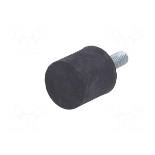 Vibroisolation foot | Ø: 20mm | H: 20mm | Shore hardness: 40±5 | 160N