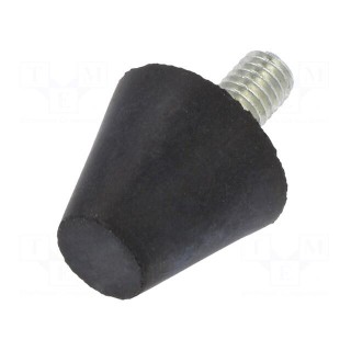 Vibroisolation foot | Ø: 20mm | Shore hardness: 70±5 | 468N | 110N/mm