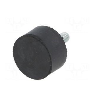 Vibroisolation foot | Ø: 25mm | H: 15mm | Shore hardness: 40±5 | 320N