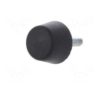 Vibroisolation foot | Ø: 25mm | Shore hardness: 70±5 | 374N | 88N/mm