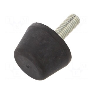 Vibroisolation foot | Ø: 32mm | Shore hardness: 40±5 | 492N | 89N/mm