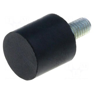 Vibroisolation foot | Ø: 8mm | H: 8mm | Shore hardness: 55±5 | 40N