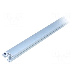 Connecting tubes | Width of the groove: 6mm | angular | W: 30mm | L: 1m