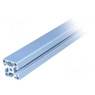 Connecting tubes | Width of the groove: 8mm | W: 40mm | H: 40mm | L: 1m