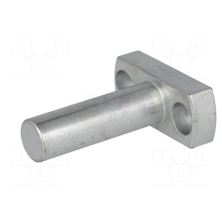 Mounting base | pin | D: 12mm | W: 16mm | H: 39mm | steel | zinc