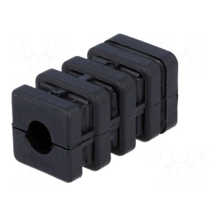 Mounting coupler | for profiles | W: 22mm | H: 42mm | Int.thread: M8