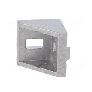Angle bracket | for profiles | Width of the groove: 8mm | W: 29mm
