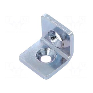 Angle bracket | for profiles | W: 20mm | H: 20mm | L: 20mm | steel