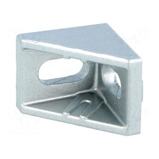 Angle bracket | for profiles | Width of the groove: 5mm | W: 17mm