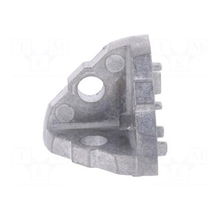 Angle bracket | for profiles | Width of the groove: 6mm | W: 27.5mm
