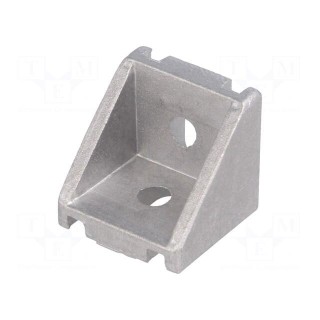 Angle bracket | for profiles | Width of the groove: 6mm | W: 28mm