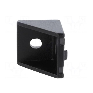Angle bracket | for profiles | Width of the groove: 8mm | W: 38mm