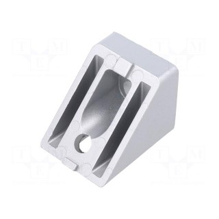 Angle bracket | for profiles | Width of the groove: 8mm | W: 40mm