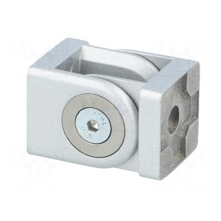 Hinge | for profiles | Width of the groove: 5mm | aluminium