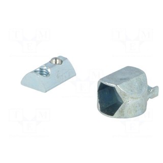 Mounting coupler | for profiles | Width of the groove: 5mm