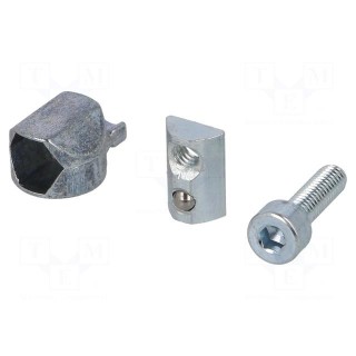Mounting coupler | for profiles | Width of the groove: 5mm