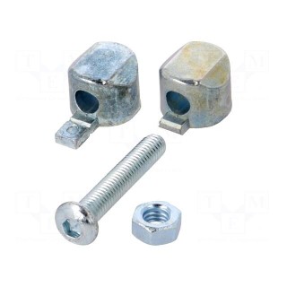 Mounting coupler | for profiles | Width of the groove: 6mm