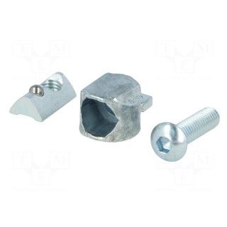 Mounting coupler | for profiles | Width of the groove: 6mm