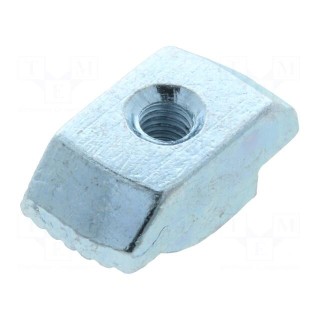 Nut | for profiles | Width of the groove: 10mm | steel | zinc | H: 1.5mm