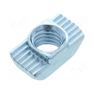 Nut | for profiles | Width of the groove: 10mm | steel | zinc | H: 1.5mm