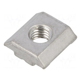 Nut | for profiles | Width of the groove: 6mm | stainless steel