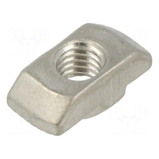 Nut | for profiles | Width of the groove: 8mm | stainless steel