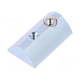 Nut | for profiles | Width of the groove: 8mm | steel | Thread: M3