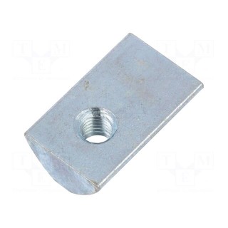 Nut | for profiles | Width of the groove: 8mm | steel | Thread: M5