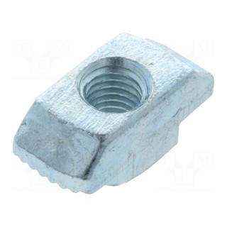 Nut | for profiles | Width of the groove: 8mm | steel | zinc | H: 3mm
