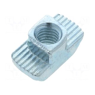 Nut | for profiles | Width of the groove: 8mm | steel | zinc | H: 3mm