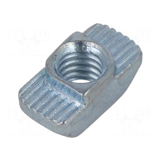 Nut | for profiles | Width of the groove: 8mm | steel | zinc