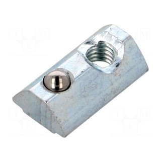 Nut | for profiles | Width of the groove: 8mm | steel | zinc | H: 1.5mm