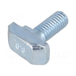 Screw | for profiles | Width of the groove: 8mm | L: 16mm | steel | zinc