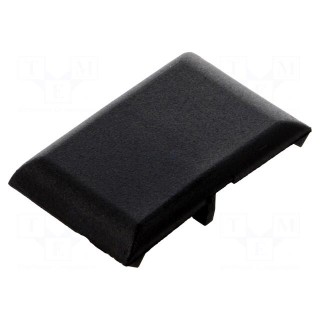 Stopper | for angle bracket | polyamide | 30mm | Colour: black