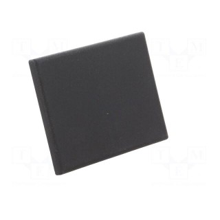 Stopper | for angle bracket | polyamide | 40mm | Colour: black