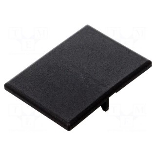 Stopper | for angle bracket | polyamide | 40mm | black | FA-093W401N08