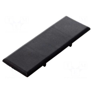 Stopper | for angle bracket | polyamide | 40mm | Colour: black