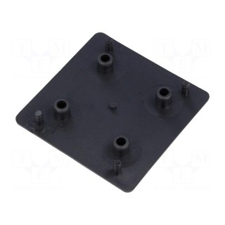 Stopper | for profiles | Width of the groove: 10mm | W: 90mm | L: 90mm