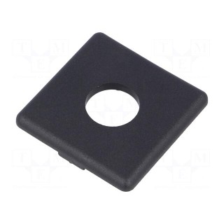 Stopper | for profiles | Width of the groove: 10mm | V: with hole