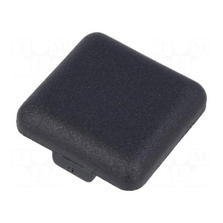 Stopper | for profiles | Width of the groove: 6mm | W: 20mm | L: 20mm